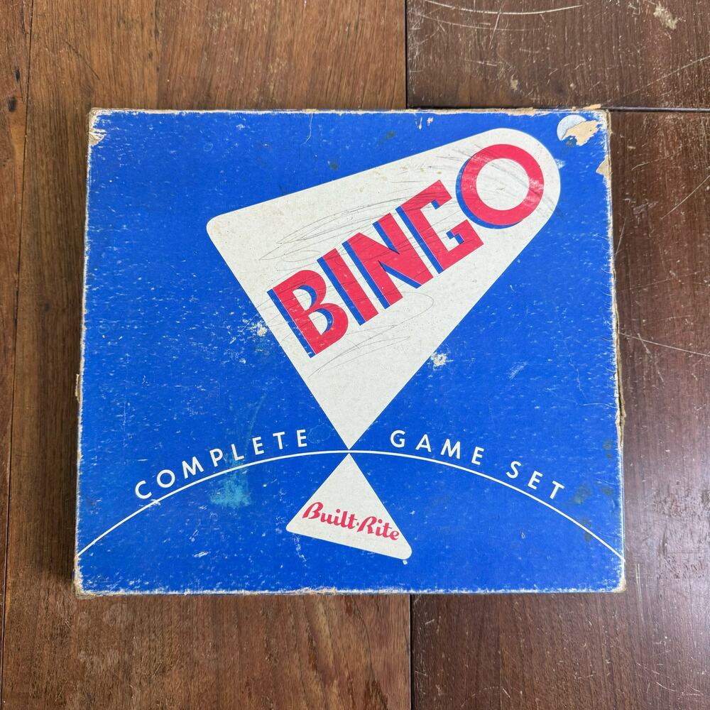 Built-Rite Vintage Bingo Game Set Copyright 1952 Made in the USA